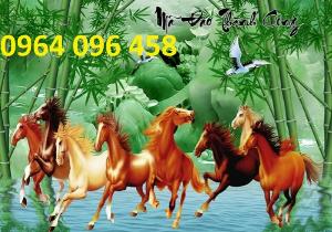 Gạch 3d ốp tường phong thủy mã đáo thành công - 76SNB