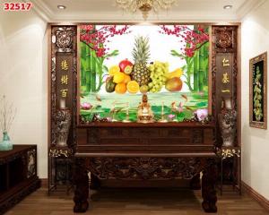 Tranh gạch 3d phòng thờ - gạch tranh 3d phòng thờ - SNC3
