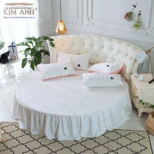 Giường tròn ngọc trinh, mẫu giường tròn cho bé gái sang chảnh sành điệu