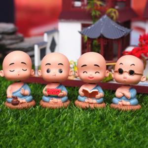 Chú tiểu áo xanh mẫu lò xo cực dễ thương