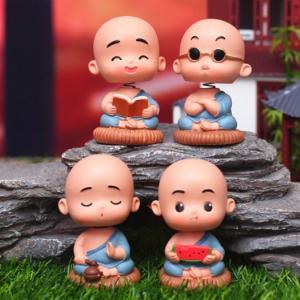 Chú tiểu áo xanh mẫu lò xo cực dễ thương