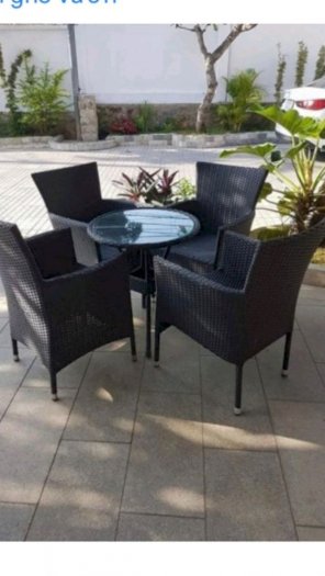 Bàn ghế gà a Na lổ màu đen cần thanh lý gấp tại xưởng sản xuất anh khoa 14667