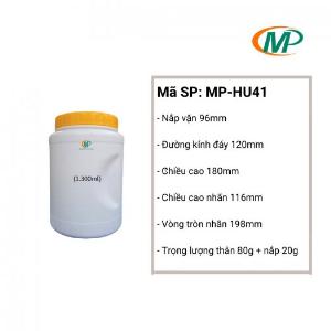 Hũ nhựa 1 Kg HDPE