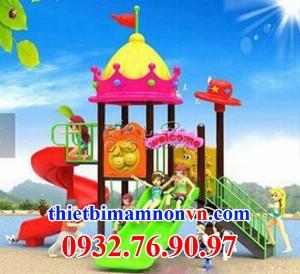 Bộ liên hoàn cầu trượt mầm non ngoài trời cho bé