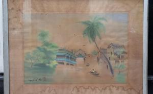 Tranh lụa nữ họa sĩ Nguyễn Thị Tâm