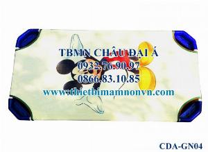 Giường sọc xanh vải lưới cao cấp không co giãn