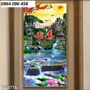 Tranh 3d - gạch tranh 3d khổ dọc - XBV32