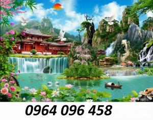 Tranh phong cảnh - tranh gạch 3d - XNV33