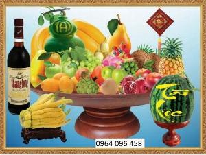Tranh gạch ốp tường phòng thờ - tranh gạch 3d - SKH55