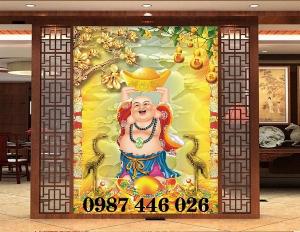 Gạch tranh thần tài lộc vàng HP499