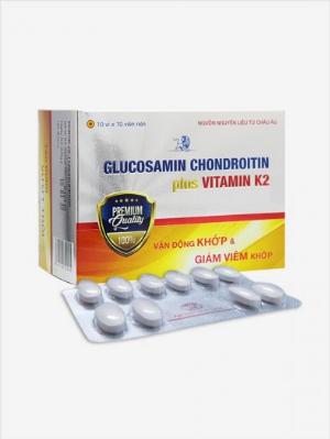 Glucosamin Chondroitin Plus Vitamin K2 - Tăng cường vận động khớp, giảm viêm khớp