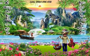 Tranh gạch 3d cha mẹ - CVC33