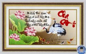 Tranh gạch 3d cha mẹ - CVC33