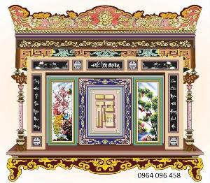 Tranh gạch 3d hoa quả phòng thờ - DNB4
