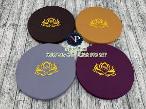 Tọa Cụ MANDALA Tròn 50x5cm - Đệm Ngồi Thiền, Quỳ Lạy Lễ Phật, Cung Cấp Số Lượng Lớn