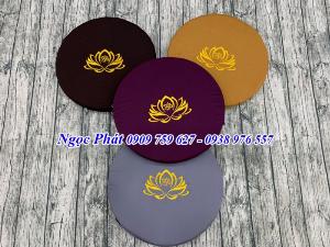 Tọa Cụ MANDALA Tròn 50x5cm - Đệm Ngồi Thiền, Quỳ Lạy Lễ Phật, Cung Cấp Số Lượng Lớn