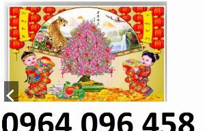 Tranh gạch ốp tường 3d mẫu hoa đào - SBVC3