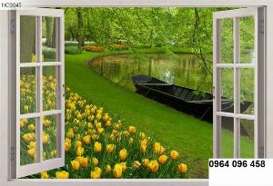 Tranh gạch 3d - gạch tranh 3d phong cảnh đồng quê - SNV43