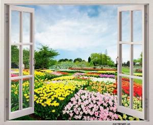 Tranh gạch 3d - gạch tranh 3d phong cảnh đồng quê - SNV43