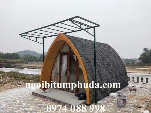 Tấm lợp bitum phủ đá vật liệu lợp mái cao cấp nhập khẩu thổ nhi kỳ, keo bitum chống thấm cho các loại mái