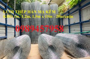 Lưới hàn mạ kẽm phi 3 30x30, 100x100, Tấm thép phi 3 a 50x50, Thép làm giàn lan