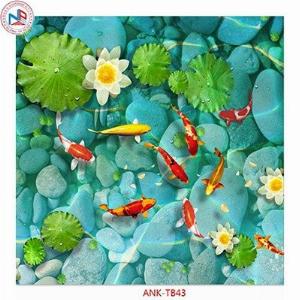 Tranh gạch men 3d phong thủy cá chép - 7VC