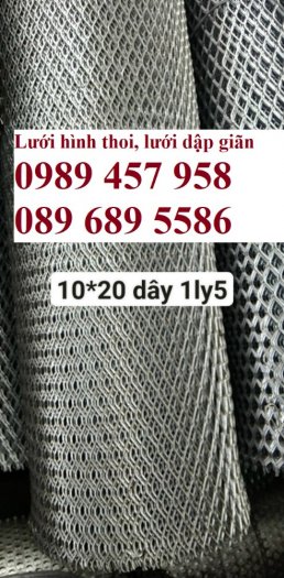 Phân phối lưới thép kéo giãn 30x60, 45x90, Lưới hình thoi trang trí , Lưới quả trám