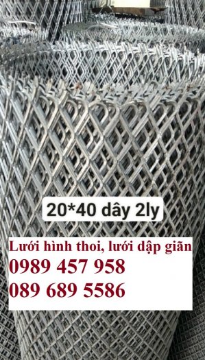 Phân phối lưới thép kéo giãn 30x60, 45x90, Lưới hình thoi trang trí , Lưới quả trám