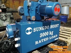 Pa lăng 3 tấn dầm đôi SUNGDO Hàn Quốc