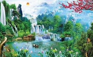 Tranh phòng khách - tranh gạch 3d phòng khách - CB55