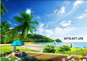 Tranh ốp tường - tranh bãi biển