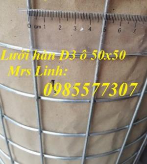 Lưới thép hàn mạ kẽm D3 a50 x 50, hàng có sẵn giá tốt
