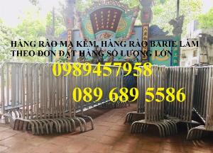 Hàng rào barie phân luồng giao thông, hàng rào an ninh mạ kẽm