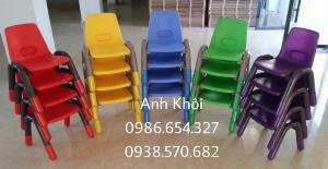 Ghế nhựa đúc mầm non,ghế nhựa trẻ em cao cấp