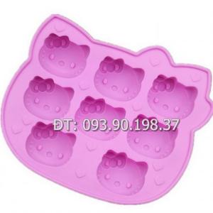 Khuôn silicon làm bánh, rau câu vĩ 8 mèo Kitty – Mã số 118