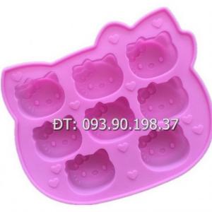Khuôn silicon làm bánh, rau câu vĩ 8 mèo Kitty – Mã số 118