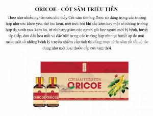 Cốt Sâm ORICOE tăng cường sức khoẻ