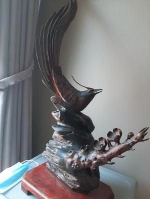 Giao lưu nhanh hai bức Chim Trỹ gỗ trắc _ Mỹ nghệ Âu Lạc