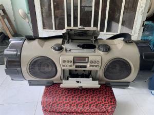 Đài Radio CD&Casseete Victor RV-X70 ( trống cơm )
