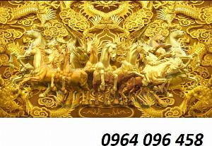 Tranh gạch 3d ốp tường khổ đứng - 84QC