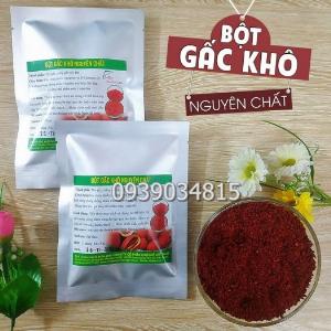 Bột Gấc Khô Nguyên Chất Sấy Lạnh Gói 20gr - Bột màu tự nhiên nguyên chất làm bánh, rau câu, kẹo dẻo