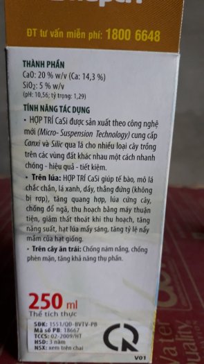 Hợp trí Ca si 250ml