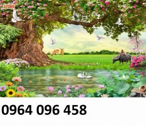 Tranh gạch men 3d phong cảnh - 06AM