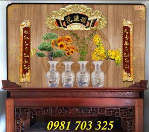 Tranh gạch, gạch tranh phòng thờ 3D
