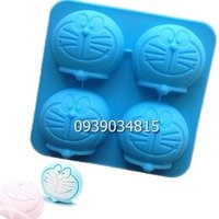 Khuôn rau câu silicon vĩ 4 hình Doremon – Mã số 636