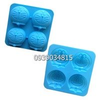 Khuôn rau câu silicon vĩ 4 hình Doremon – Mã số 636
