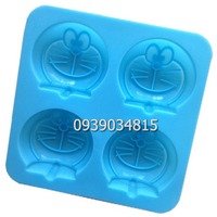 Khuôn rau câu silicon vĩ 4 hình Doremon – Mã số 636
