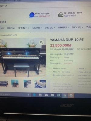 Piano bán cơ Yamaha DUP 10 PE sale kịch sàn