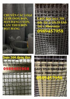 Lưới chống muỗi 20 ô/ink, 30 mesh, 40 ô/ink, Lưới chắn ruồi, Lưới chống côn trùng inox316
