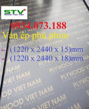 Ván cốp pha phủ phim Kích thước (1220 x 2440) x  15mm 18mm